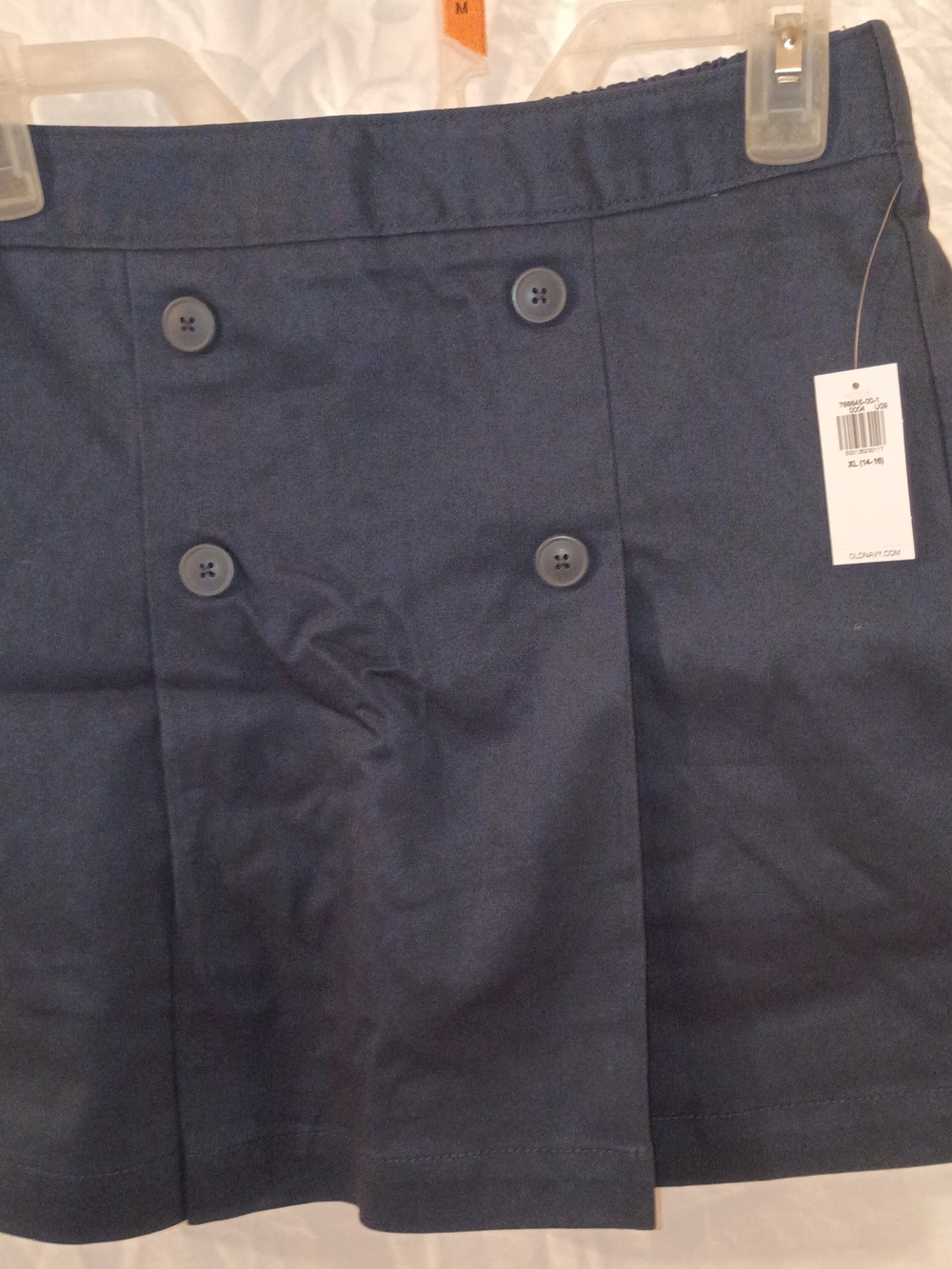 Old Navy Navy Blue Girls' Size XL 14-16 Skort with Decorative Buttons NWT!